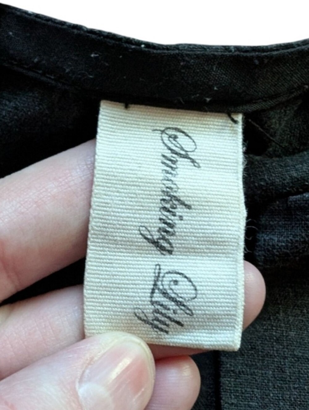 Smoking Lily Saturday Linen Dress Women Small Grey Made in Canada Minimalist - Picture 7 of 12